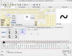 KbdEdit Screenshot -- High Level Layout Editing