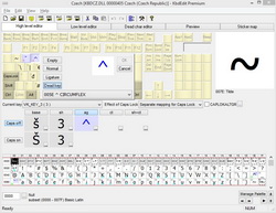 KbdEdit Screenshot -- High Level Layout Editing