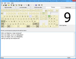 KbdEdit Screenshot -- Preview mode