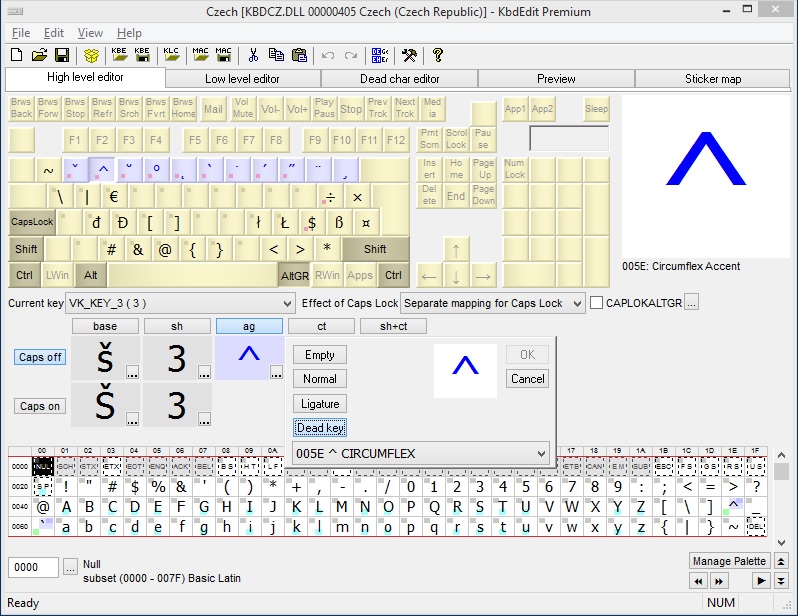 Vista Keyboard Special Characters