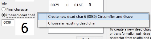 KbdEdit auto create chained dead key