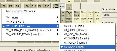 KbdEdit multilingual keyboard mapping VK_KANA to a scancode