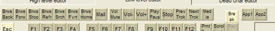 KbdEdit media keys normal mappings