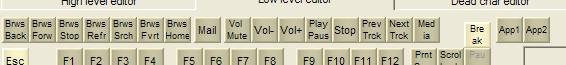 KbdEdit media keys normal mappings
