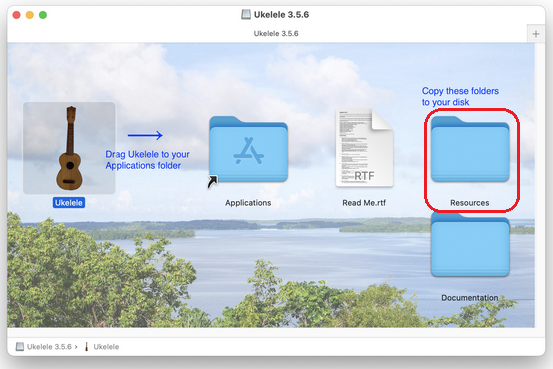 Resources dir in an Ukelele DMG installation image