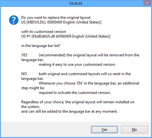 KbdEdit popup replacing language bar keyboard layout with custom version