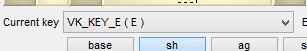 KbdEdit current virtual key code combo box