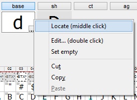 KbdEdit current key popup menu