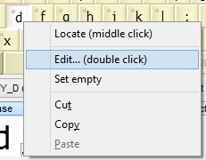 KbdEdit current key popup menu