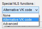 KbdEdit Special NLS function dropdown Alternative VK code