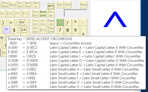 KbdEdit Screenshot Preview screen dead key tooltip