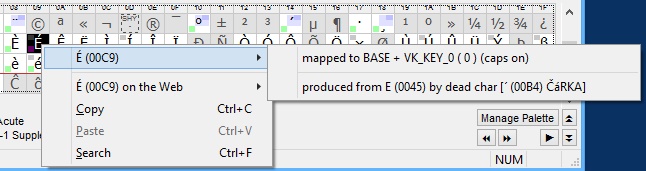 KbdEdit Unicode palette right click popup menu normal